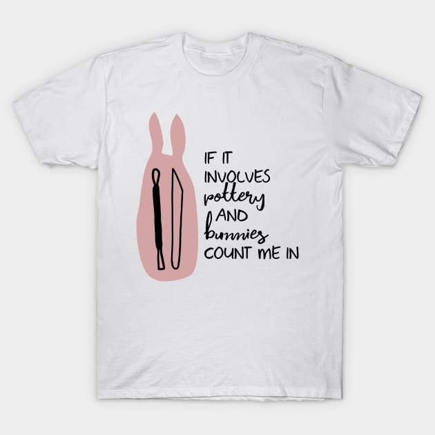 Bunnies and Pottery T-Shirt by Teequeque